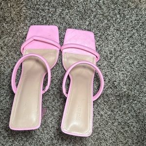 Pink mule heels